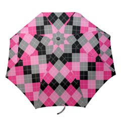 Seamless-argyle-pattern Folding Umbrellas by Vaneshart