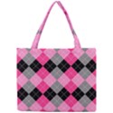 Seamless-argyle-pattern Mini Tote Bag View1