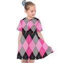 Seamless-argyle-pattern Kids  Sailor Dress View1