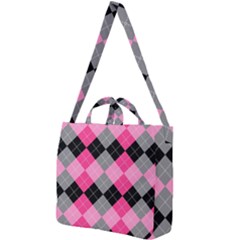 Seamless-argyle-pattern Square Shoulder Tote Bag by Vaneshart