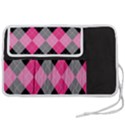 Seamless-argyle-pattern Pen Storage Case (M) View2