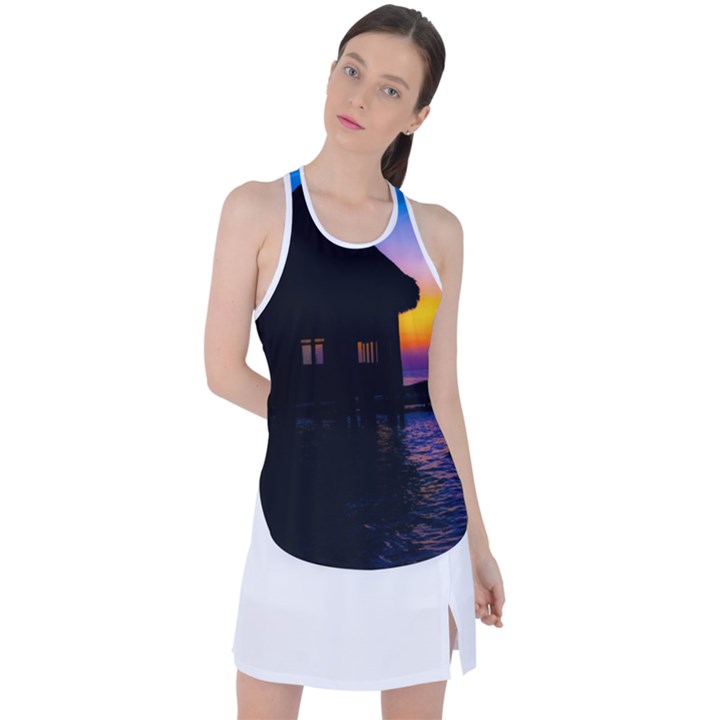 Ocean Dreaming Racer Back Mesh Tank Top