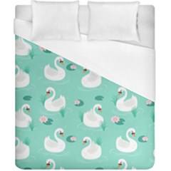 Elegant-swan-seamless-pattern Duvet Cover (california King Size) by Vaneshart