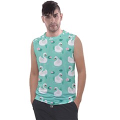 Elegant-swan-seamless-pattern Men s Regular Tank Top