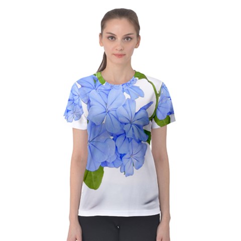 Botanical Floral Print Stylized Photo Women s Sport Mesh Tee by dflcprintsclothing