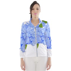 Botanical Floral Print Stylized Photo Women s Windbreaker