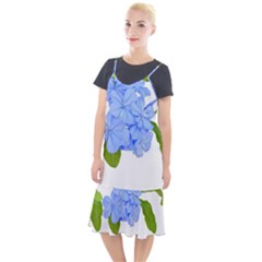 Botanical Floral Print Stylized Photo Camis Fishtail Dress by dflcprintsclothing