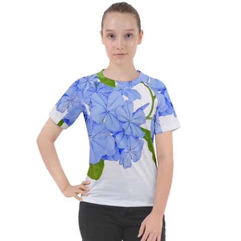 Botanical Floral Print Stylized Photo Women s Sport Raglan Tee by dflcprintsclothing