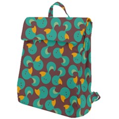 Vector-illustration-seamless-pattern-with-cartoon-duck Flap Top Backpack by Vaneshart