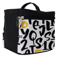 Letters-pattern Make Up Travel Bag (small)