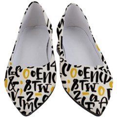 Letters-pattern Women s Block Heels 