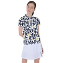 Letters-pattern Women s Polo Tee View1