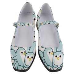 Penguins Pattern Women s Mary Jane Shoes