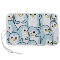 Penguins Pattern Pen Storage Case (m)