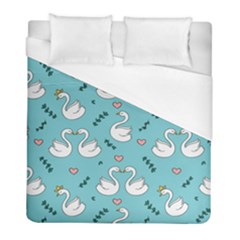 Elegant-swan-pattern-design Duvet Cover (full/ Double Size) by Vaneshart