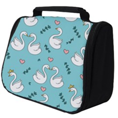 Elegant-swan-pattern-design Full Print Travel Pouch (big) by Vaneshart