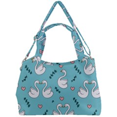 Elegant-swan-pattern-design Double Compartment Shoulder Bag by Vaneshart