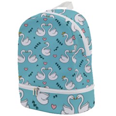 Elegant-swan-pattern-design Zip Bottom Backpack