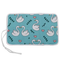 Elegant-swan-pattern-design Pen Storage Case (m)