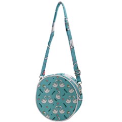 Elegant-swan-pattern-design Crossbody Circle Bag