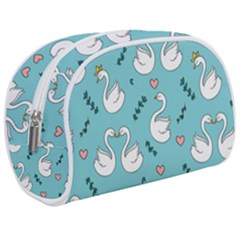 Elegant-swan-pattern-design Makeup Case (medium) by Vaneshart