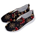 Christmas pattern with snowflakes berries No Lace Lightweight Shoes View2