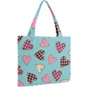 Seamless pattern with heart shaped cookies with sugar icing Mini Tote Bag View2