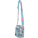 Seamless pattern with heart shaped cookies with sugar icing Shoulder Strap Belt Bag View2