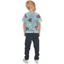 Seamless pattern with heart shaped cookies with sugar icing Kids  Sports Tee View2