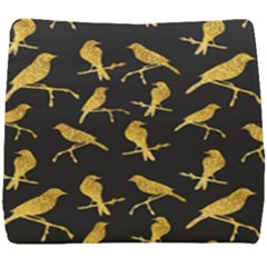 Background With Golden Birds Seat Cushion by Vaneshart