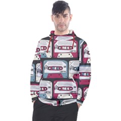 Music Symbols Rock Music Seamless Pattern Men s Pullover Hoodie