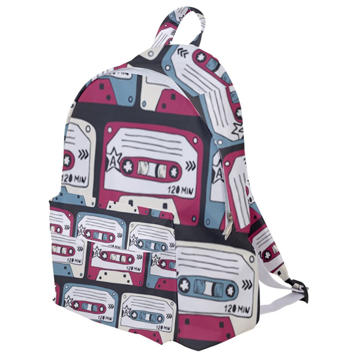 Music symbols rock music seamless pattern The Plain Backpack