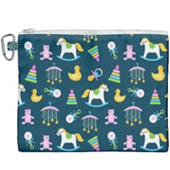 Cute Babies Toys Seamless Pattern Canvas Cosmetic Bag (xxxl) by Vaneshart