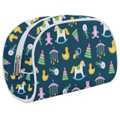 Cute Babies Toys Seamless Pattern Makeup Case (medium) by Vaneshart