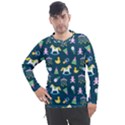 Cute babies toys seamless pattern Men s Pique Long Sleeve Tee View1