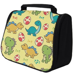 Seamless Pattern With Cute Dinosaurs Character Full Print Travel Pouch (big) by Vaneshart