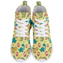 Seamless pattern with cute dinosaurs character Women s Lightweight High Top Sneakers View1