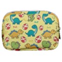 Seamless pattern with cute dinosaurs character Make Up Pouch (Small) View2