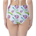 Watercolor pattern with lady bug Classic High-Waist Bikini Bottoms View2