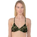 Abstract vector military camouflage background Reversible Tri Bikini Top View1