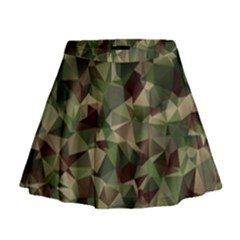 Abstract Vector Military Camouflage Background Mini Flare Skirt by Vaneshart