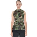 Abstract vector military camouflage background Mock Neck Shell Top View1