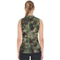 Abstract vector military camouflage background Mock Neck Shell Top View2