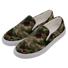 Abstract Vector Military Camouflage Background Men s Canvas Slip Ons by Vaneshart