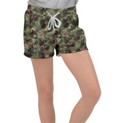 Abstract Vector Military Camouflage Background Velour Lounge Shorts by Vaneshart