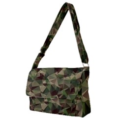 Abstract Vector Military Camouflage Background Full Print Messenger Bag (s) by Vaneshart