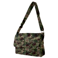 Abstract Vector Military Camouflage Background Full Print Messenger Bag (m)