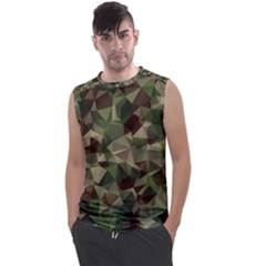 Abstract Vector Military Camouflage Background Men s Regular Tank Top