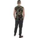 Abstract vector military camouflage background Men s Regular Tank Top View2