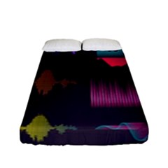 Colorful-sound-wave-set Fitted Sheet (full/ Double Size) by Vaneshart